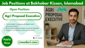 Agri Proposal Executive Jobs 2025 at Bakhabar Kissan
