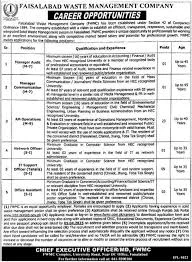 Faisalabad Waste Management Company Jobs