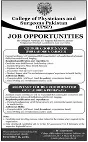 College of Physicians and Surgeons Pakistan (CPSP) Jobs 2025 in Lahore – Complete Guide and Eligibility Criteria