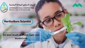 Horticulture Scientist Job at ICBA Dubai 2025