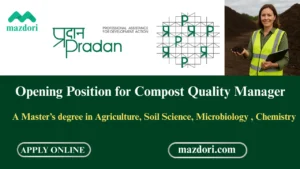 Compost Quality Manager Job 2025 at PRADAN