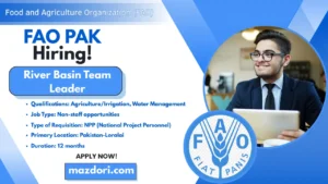 River Basin Team Leader Job at FAO 2025
