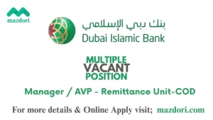 Manager at Dubai Islamic Bank Pakistan Jobs 2025