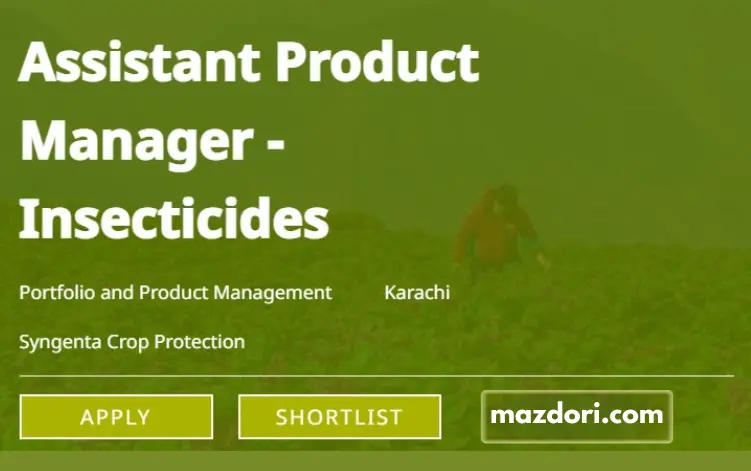 Assistant Product Manager Insecticides Job at Syngenta 2025