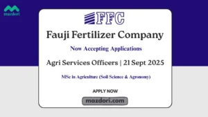 Agri Services Officers Jobs at FFC 2025