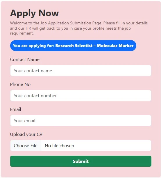 Research Scientist Jobs 2025 at Shakti Vardhak Hybrid Seeds