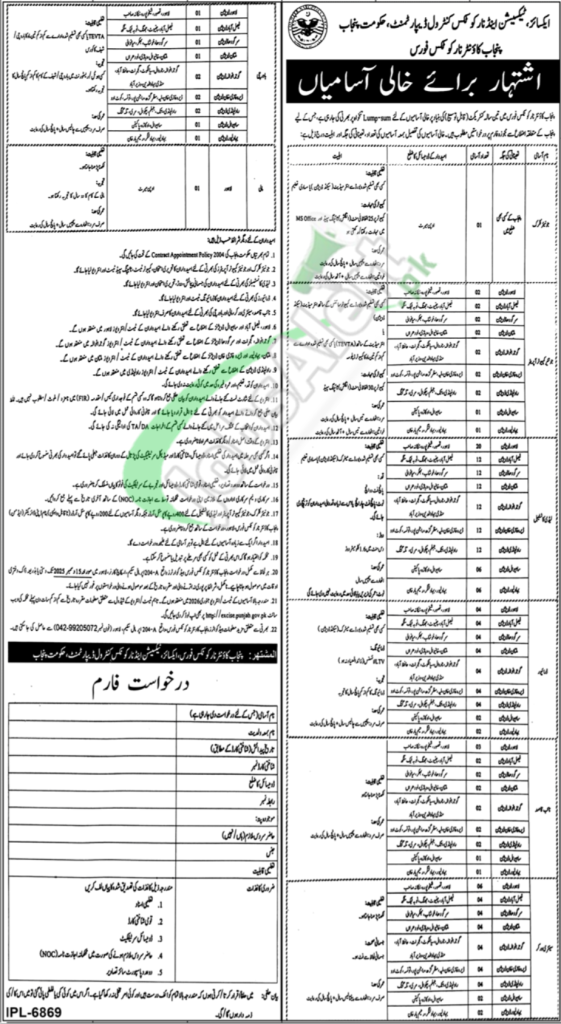 Punjab Counter Narcotics Force Jobs
